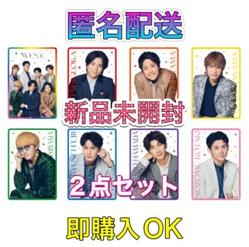 1WEST. WESTA 남자 카드 2점 미개봉 새상품