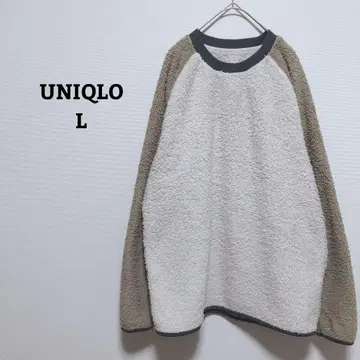 유니클로 퍼리 플리스 상의 룸웨어 트레이닝복 홈웨어 L