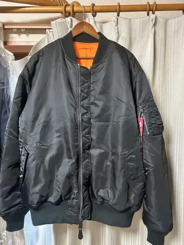 Alpha Industries 블랙 MA-1 3XL (4L)