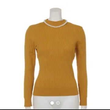 아푸와이저 리셰 심플 리브 니트 머스타드 손세탁 가능