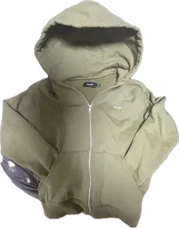 huf 올리브 그린 집업 후드티