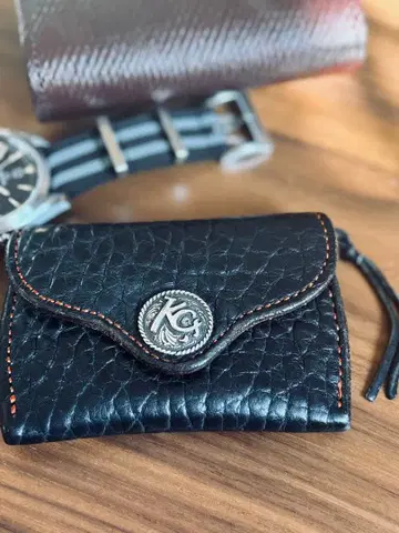 KC'S 순은 네이비 코인 케이스 일본제 케이시즈