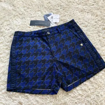 미사용 세인트 앤드류스 St ANDREWS 하운드투스 체크 숏팬츠 파랑