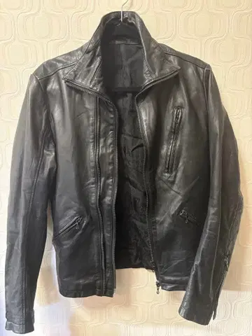 셀락 블랙 가죽 라이더 자켓 46