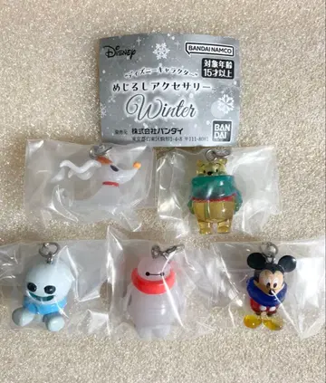 디즈니 캐릭터 메지루시 액세서리 winter 전 5종 컴플리트 세트