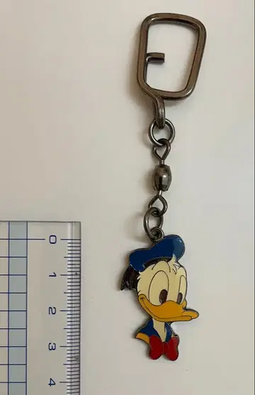 [ 레어템 ] 레트로 빈티지 도널드 덕 메탈 키링