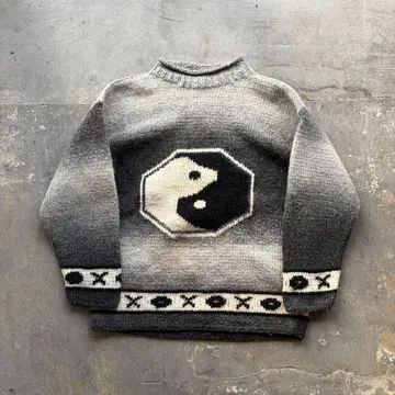 음양 에콰도르 니트 스웨터 90s 90년대