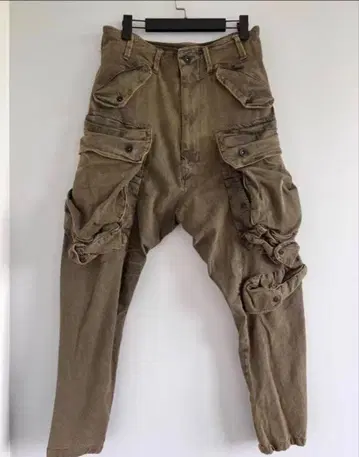 JULIUS 가스 마스크 카고 팬츠