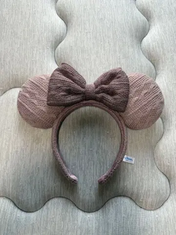 미니 귀 리본 포함 머리띠 니트지