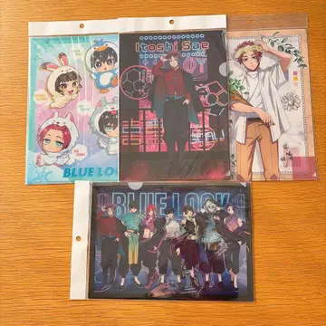 블루 록 이토시 사에 클리어 파일 4장 새상품 네온 차이나