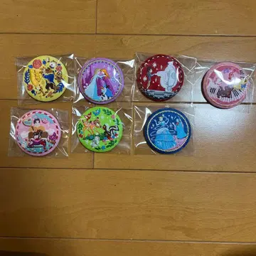 디즈니 프린세스 캔뱃지 8개 세트