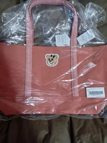 올드 테디 걸 와펜 토트백 L 핑크