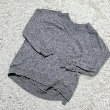 [ c7091 ] 니트 스웨터 긴팔 그레이