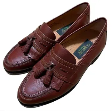 COMFORT 브라운 태슬 가죽 로퍼 24 1/2