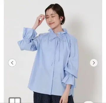 유나이티드 애로우즈 프릴 셔츠