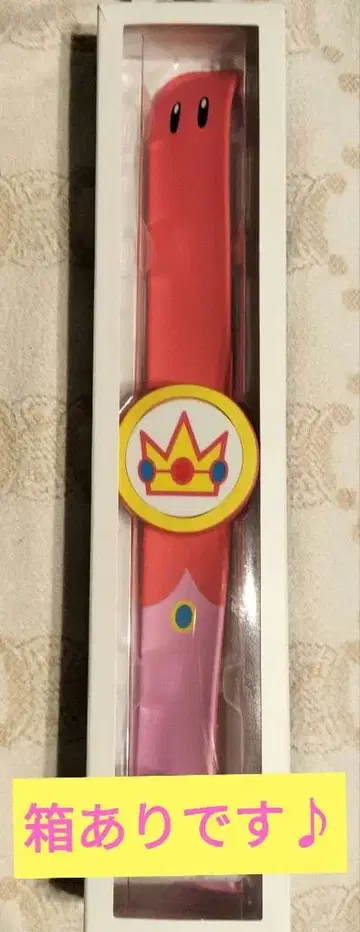 파워업 밴드 핑크 피치 왕관 디자인 박스 있음