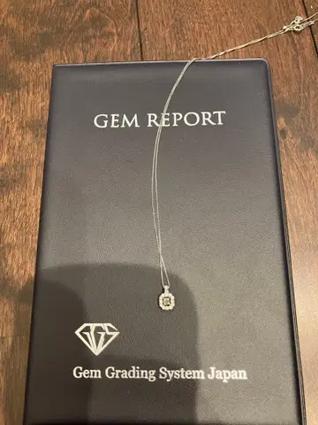 레어 핑크 다이아몬드 부착 실버 펜던트