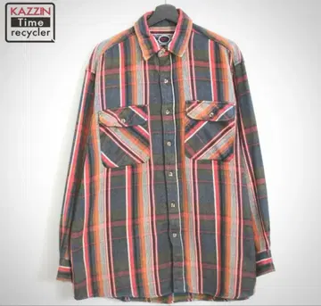 [ 구제 의류 ] WilliamsBay 체크 무늬 긴팔 셔츠 XL-T