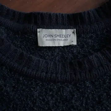 JOHN SMEDLEY 알파카 캐시미어 네이비 니트 M