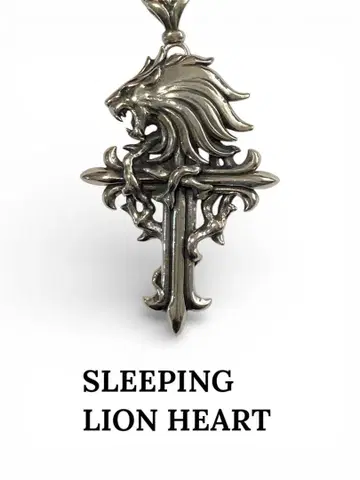 슬리핑 라이온 하트 목걸이 실버 925 파이널 판타지 8