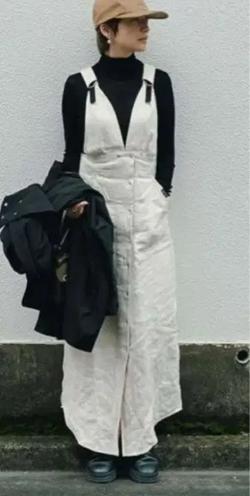 photocopieu 포토코피에 오버롤 스커트 36