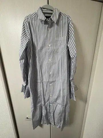 [ soduk ] 스트라이프 긴팔 셔츠 원피스