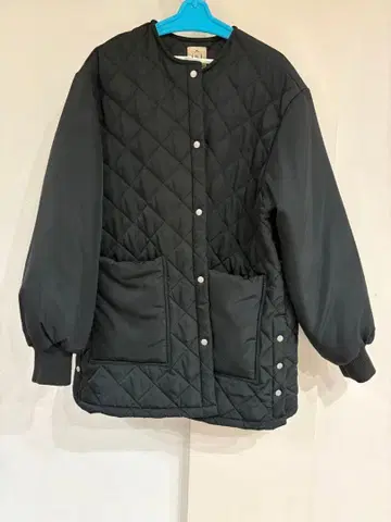 Samansa Mos2 블랙 퀼팅 다운 자켓 사이즈 F