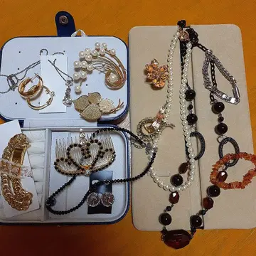 생전 정리 액세서리 세트 목걸이 귀찌 팔찌