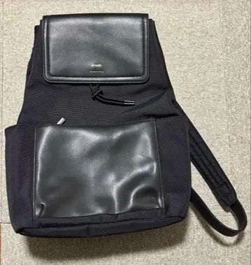 HUAWEI 블랙 가죽 백팩