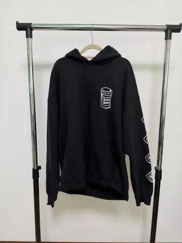 블랙 브레인 속기모 후드티 블랙