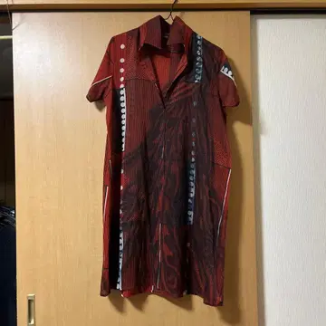 연말 세일 중! YOKANG 반팔 튜닉 빨강 검정