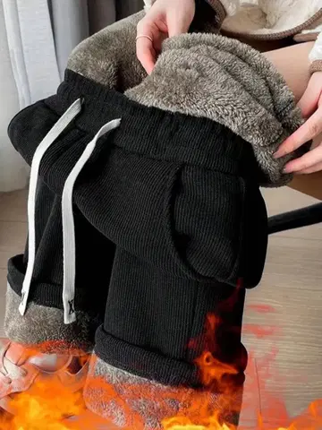 빈티지 패턴 프린트 드로우 스트링 헴 팬츠