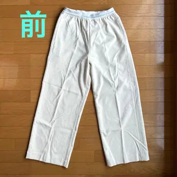 [ 물세탁만 ] 꼼사데모드 꼼사 플라티나 와이드 크롭 팬츠