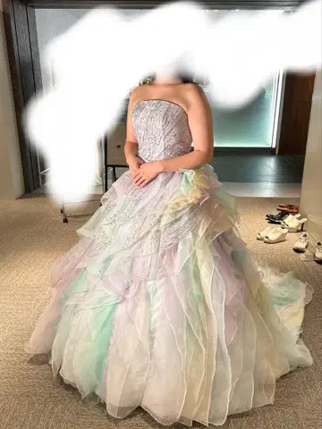 파스텔 컬러 드레스 컬러 드레스 발표회 클리닝 완료