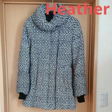 Heather 트위드 미디엄 코트