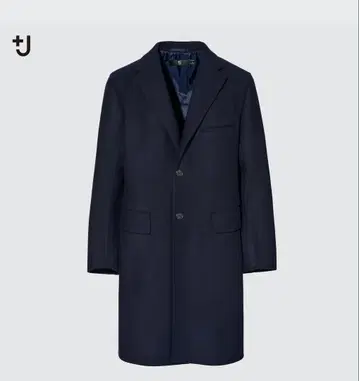 새상품급 유니클로+J 울 블렌드 체스터 코트 XXL