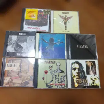 NIRVANA CD 8장 세트