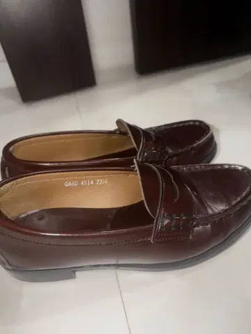 HARUTA 가죽 로퍼 다크 브라운 23.5cm