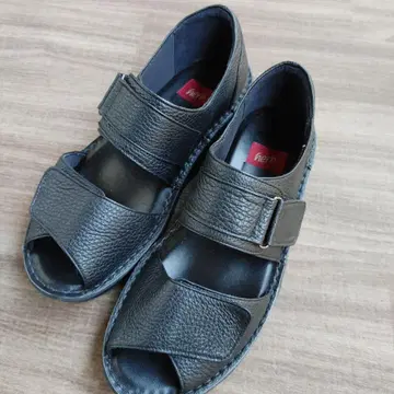 herb 블랙 샌들 23.5cm EEEE