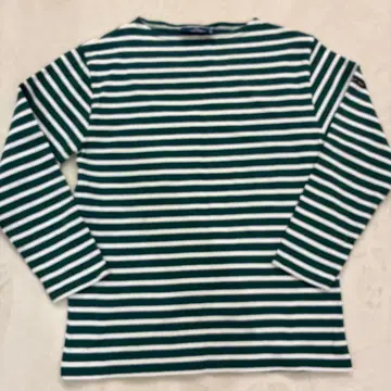 새상품급! SAINT JAMES 긴팔 보트넥 T셔츠 다크 그린 사이즈 3