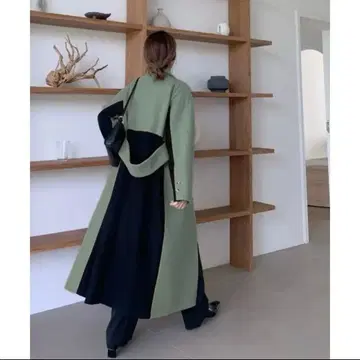 ABITOKYO 아비토쿄 바이컬러 체스 코트 새상품 0