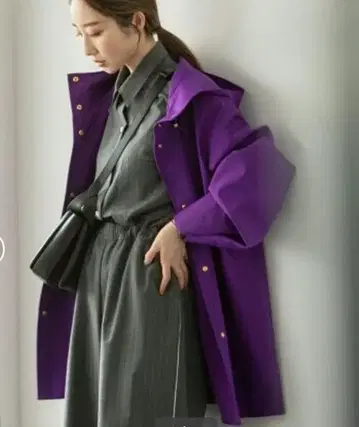 새상품급 NOBLE 방풍 마운틴 후드티 퍼플