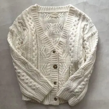 TODAYFUL 투데이풀 2way 니트 가디건 울 케이블 짜임