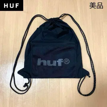 [ 새상품급 ] HUF 하프 냅색 블랙 리플렉터 로고 다기능
