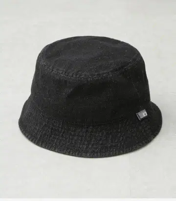 Healthknit 데님 버킷 햇 블랙 nano universe