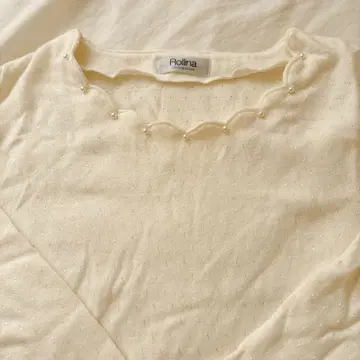 [ 구제 의류 ] 펄 장식 긴팔 니트 vintage 레트로 구제 의류