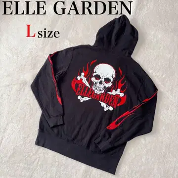 ELLE GARDEN 스컬 디자인 후드티 L 사이즈 블랙