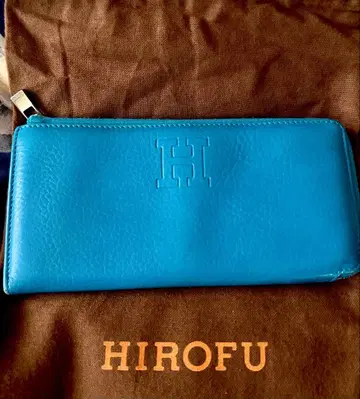 HIROFU 파랑 가죽 장지갑