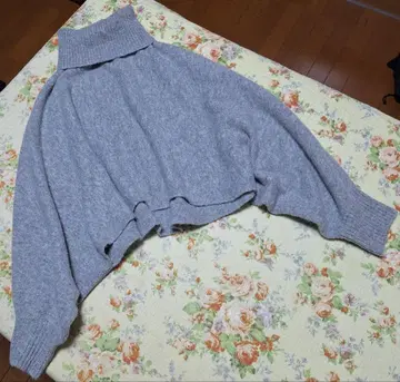 BLUE FRONCE 돌먼 슬리브 터틀넥 니트