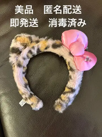 유니버설 스튜디오 재팬 헬로키티 레오파드 무늬 머리띠